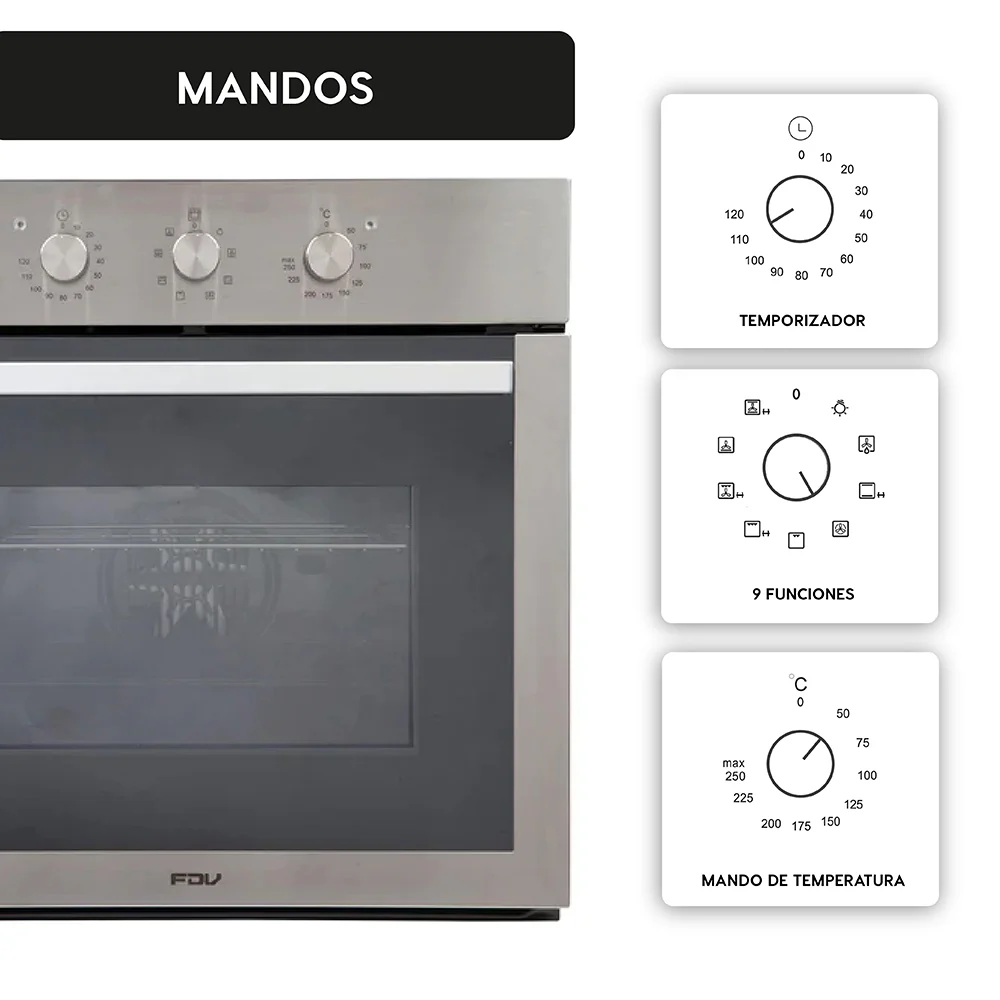 2025 Elite 52 liters indbygget ovn FDV