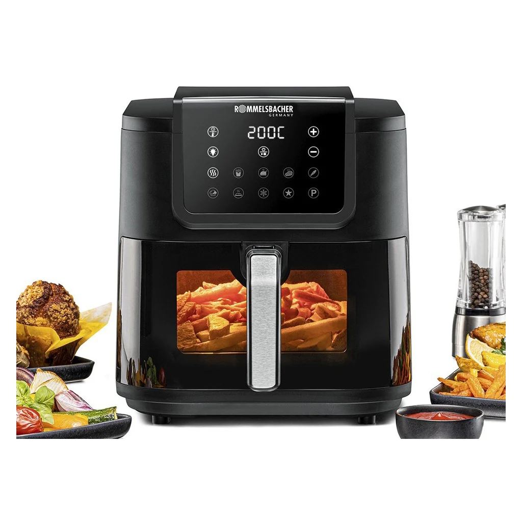2025 Rommelsbacher FRH 1700 XXL Sort varmluftfrituregryde