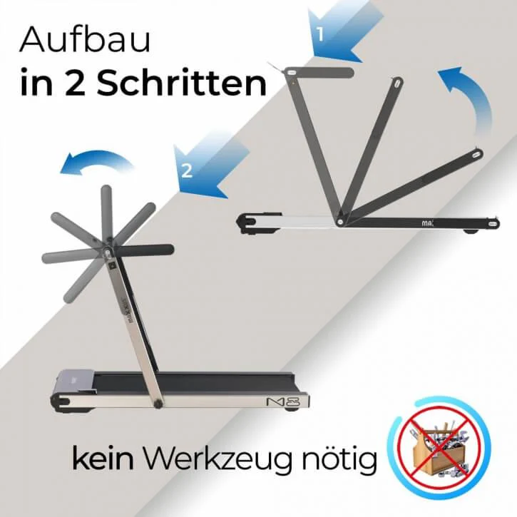 2025 MAXXUS M8 løbebånd – Kompakt og kraftfuld (5,0 HK) med 4-zoners dæmpning
