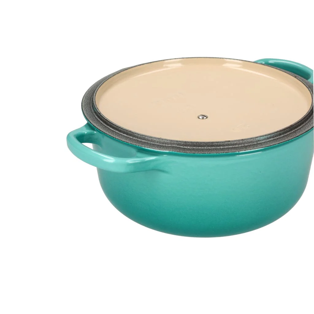 2025 Le Creuset - Signature Rund Gryde/Stegepande Caribisk Blå 20 cm 2,4 l