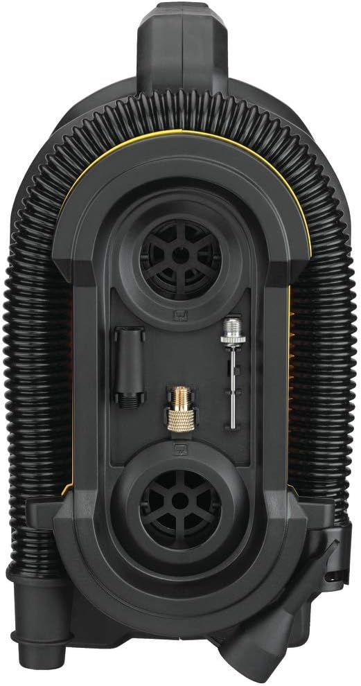 2025 Vare #0177 DEWALT 20V MAX Kompakt og bærbar dækkompressor. Automatisk slukning. LED-lys. Værktøj uden batteri eller oplader (DCC020IB)