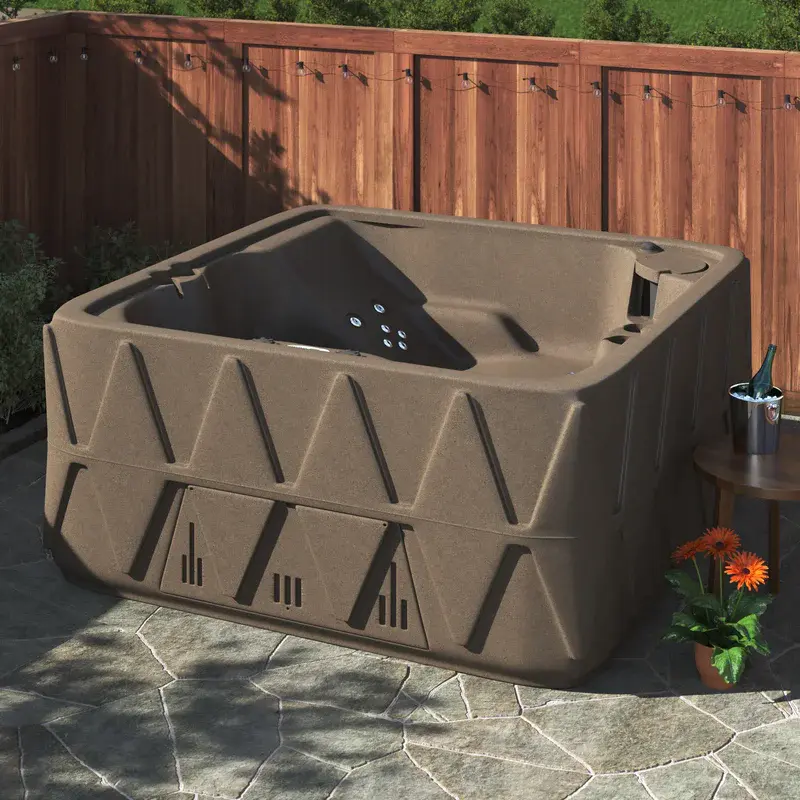 2025 Aquarest Spas. Jet Square Plug and Play Spa med ozonator