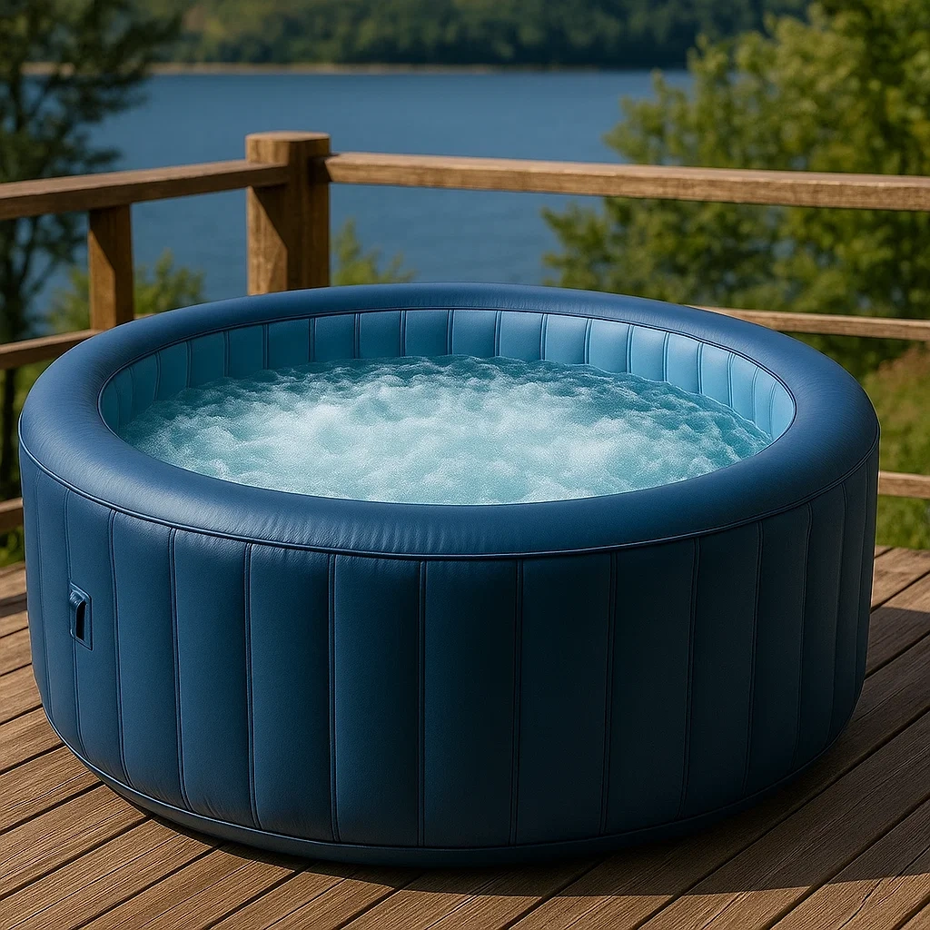 Spa gonflable rond bleu 180 x 180 x 71 cm pour 4 personnes RdEmnTT371MU