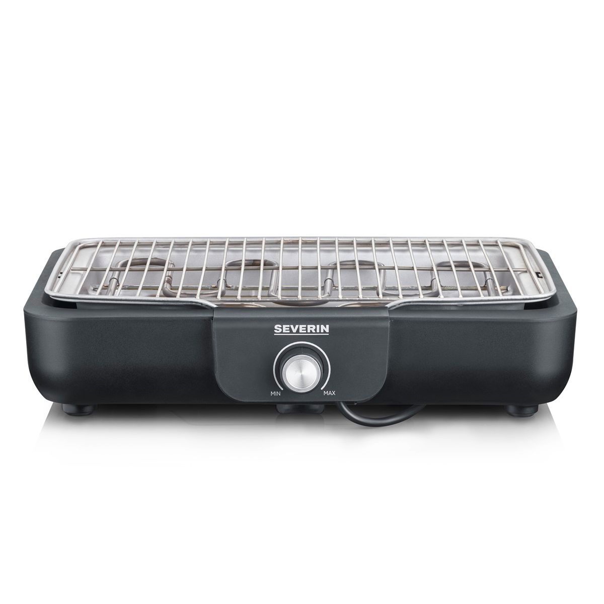 Severin PG 8554 Tischgrill mit Grillrost – 2300 W, Schwarz