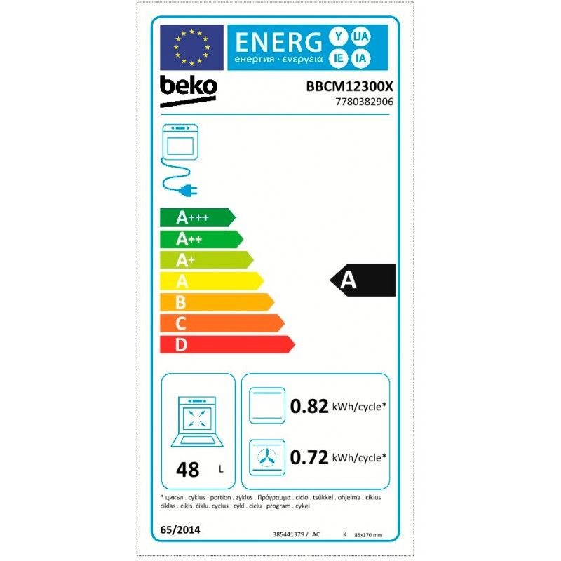 Beko Bbcm12300x Edelstahl-Backofen 45 cm