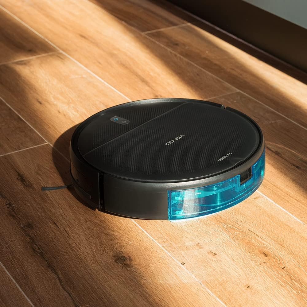 Aspirateur robot Cecotec Conga 999 Map X-Treme avec navigation gyroscopique. Moteur d'aspiration 2000 Pa, 2 brosses latérales, 2 serpillères, autonomie de 120 minutes, application et télécommande.