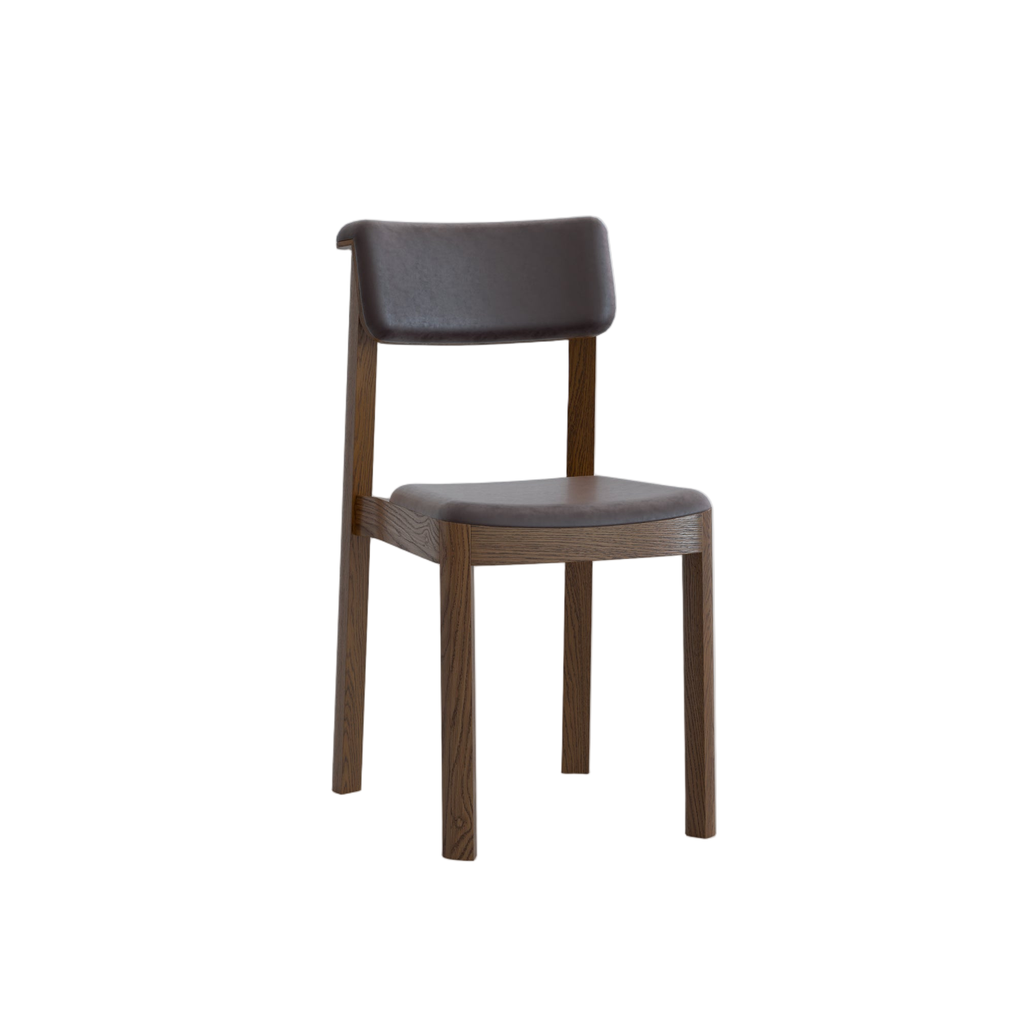 Noki Dining Chair | Espresso Oak with Leather