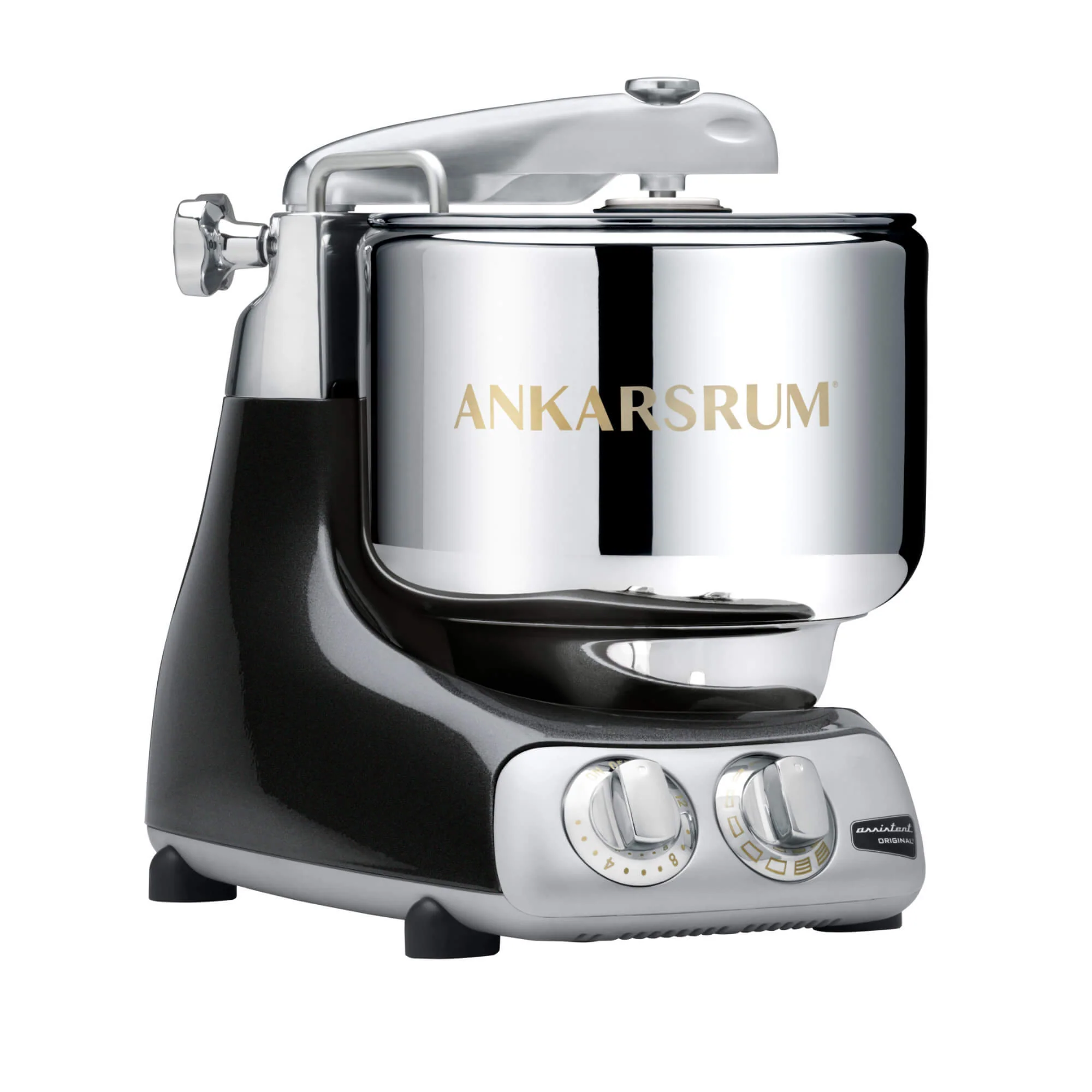 2025 Ankarsrum Assistent Original 6230 – Multifunktionel foodprocessor med retrodesign. 7L skål i rustfrit stål. 1500W motor. Diverse tilbehør. Håndlavet i Sverige. 7 års garanti.