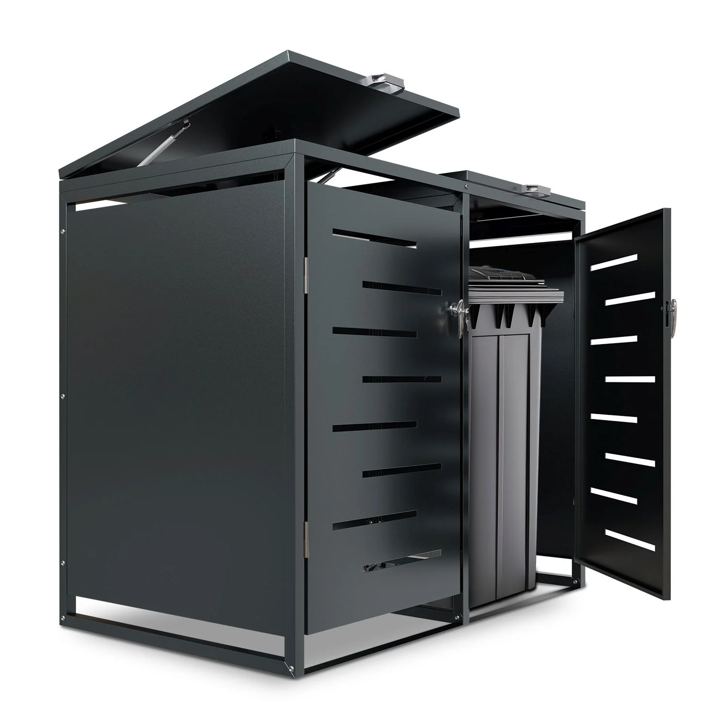 Boîte de rangement pour poubelle métallique Arel 2025