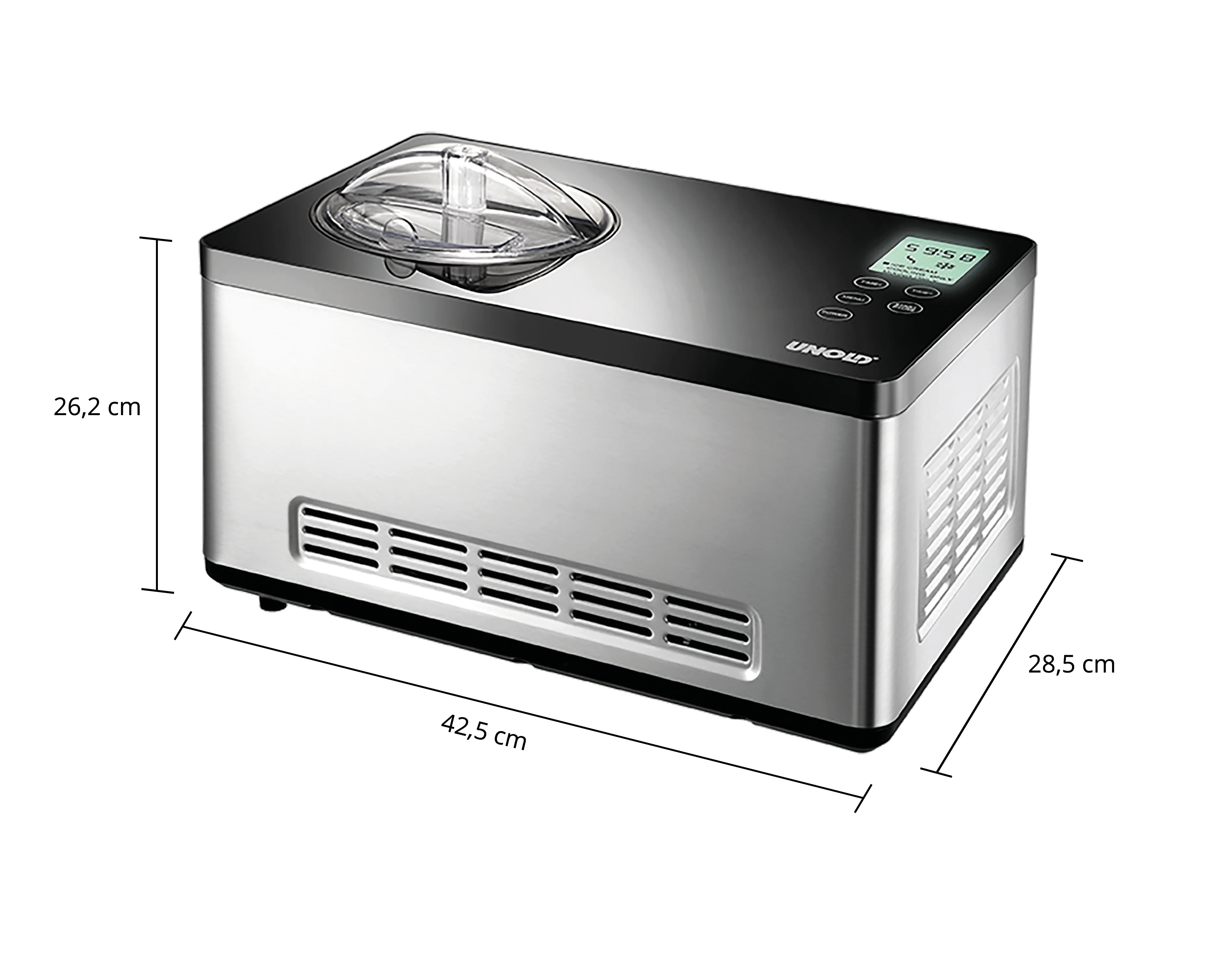 Gusto Sorbetmaschine 2025 mit Rezeptbuch, 2 l