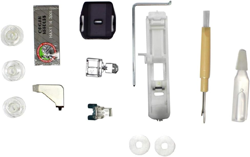 Alfa Practik 9 Nähmaschine, 34 Stiche, LED-Licht, Metallgehäuse