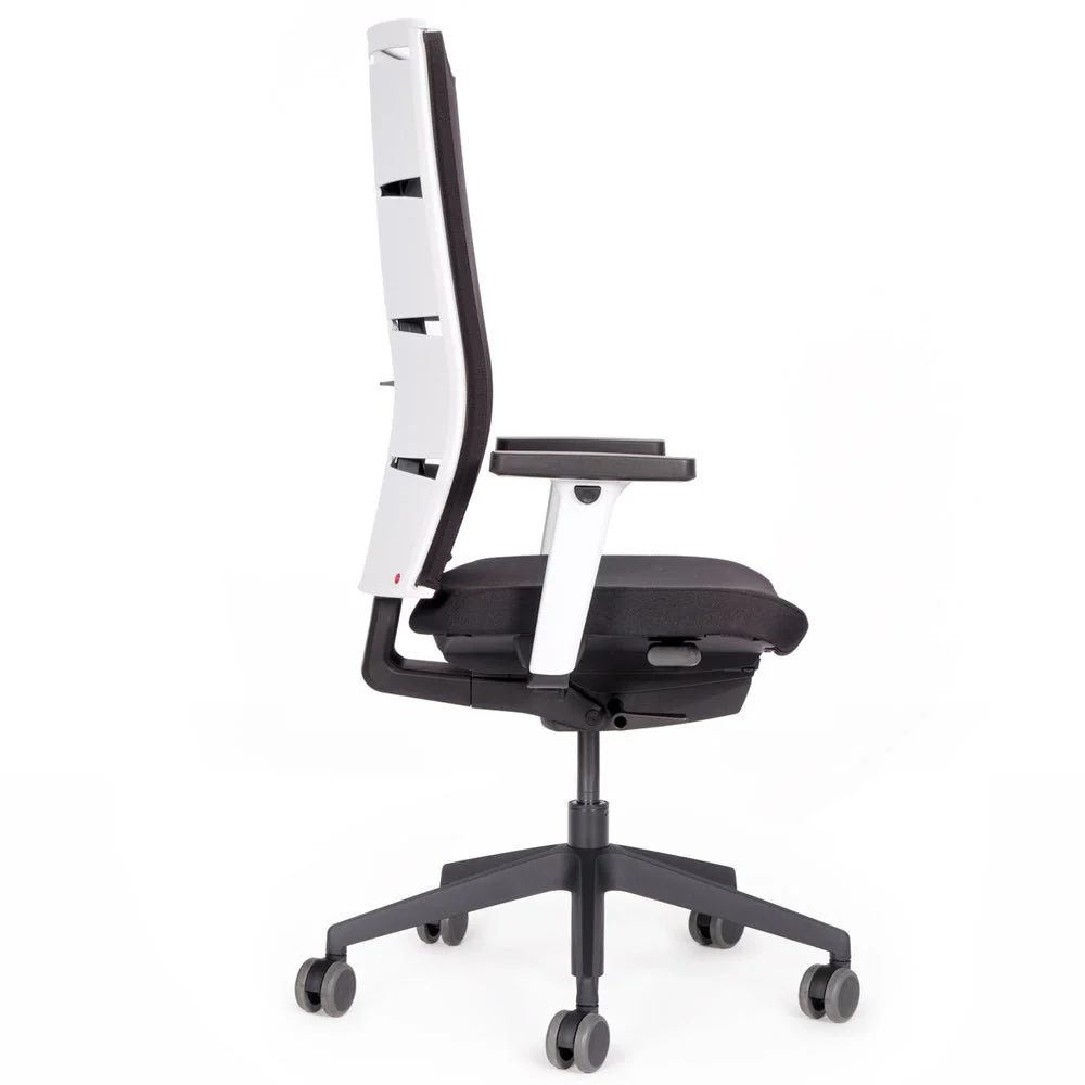 Agilis Matrix MT12 2025 Langsam verstellbarer ergonomischer Bürostuhl mit Netzrückenlehne, Sonderedition, Reines Schwarz