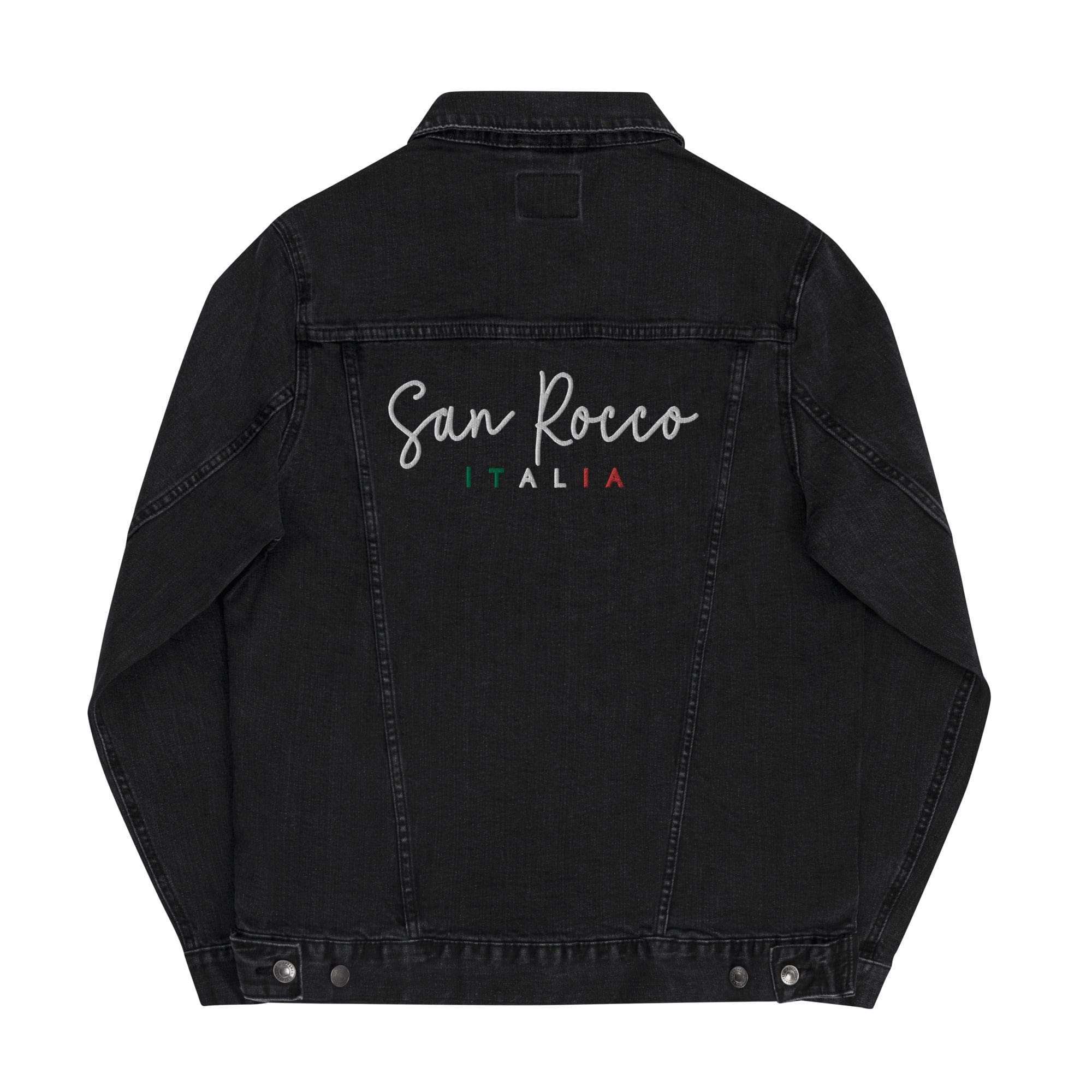 San Rocco Italia embroidered denim jacket - unisex