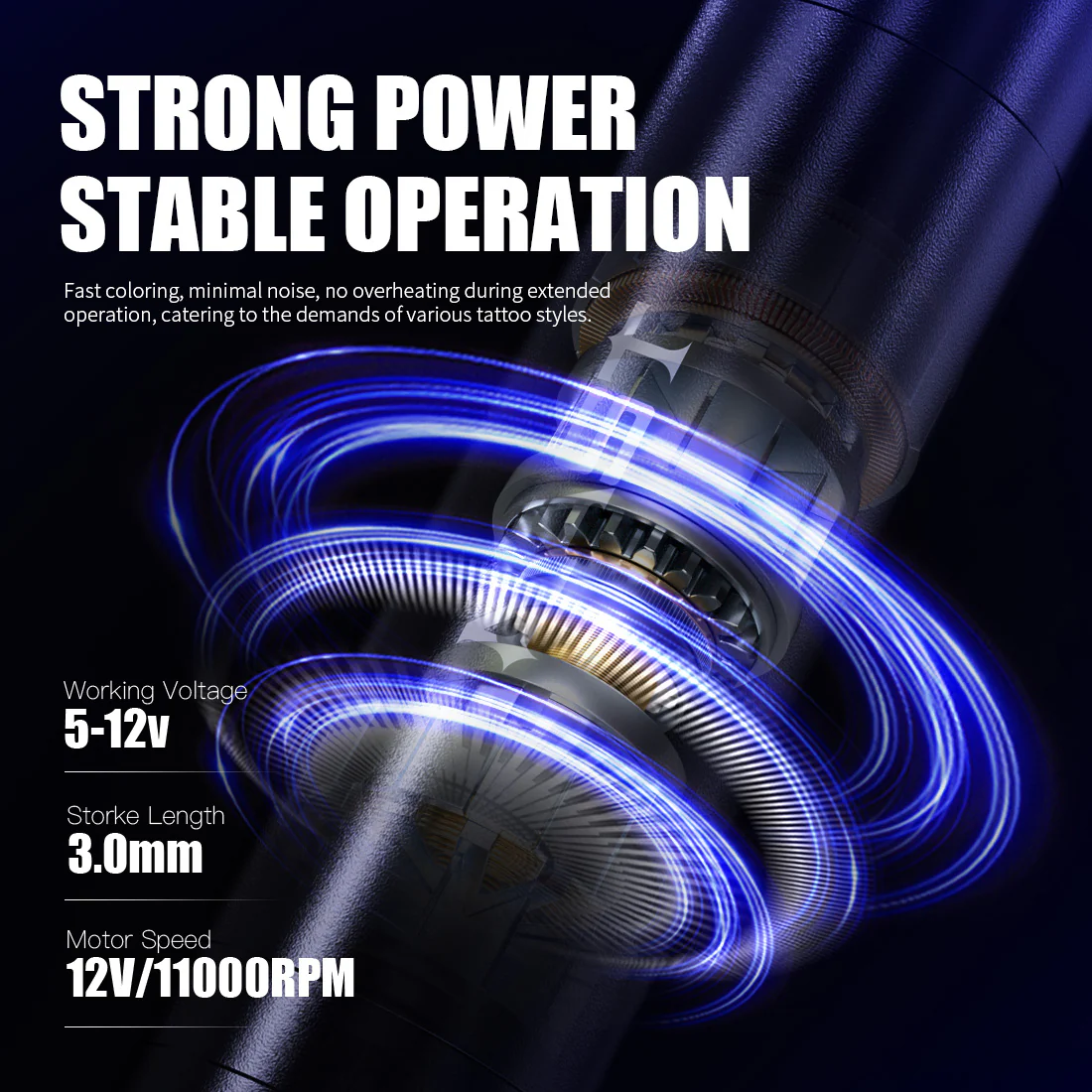 Mast Tour Fly Wireless Tattoo Machine Kit