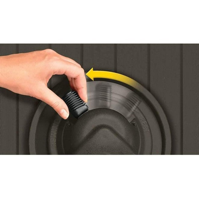 Enrouleur de tuyau d'arrosage Suncast Aquawinder 125' (38 m) avec enrouleur hydraulique automatique. Couleur : Java (paquet de 2)