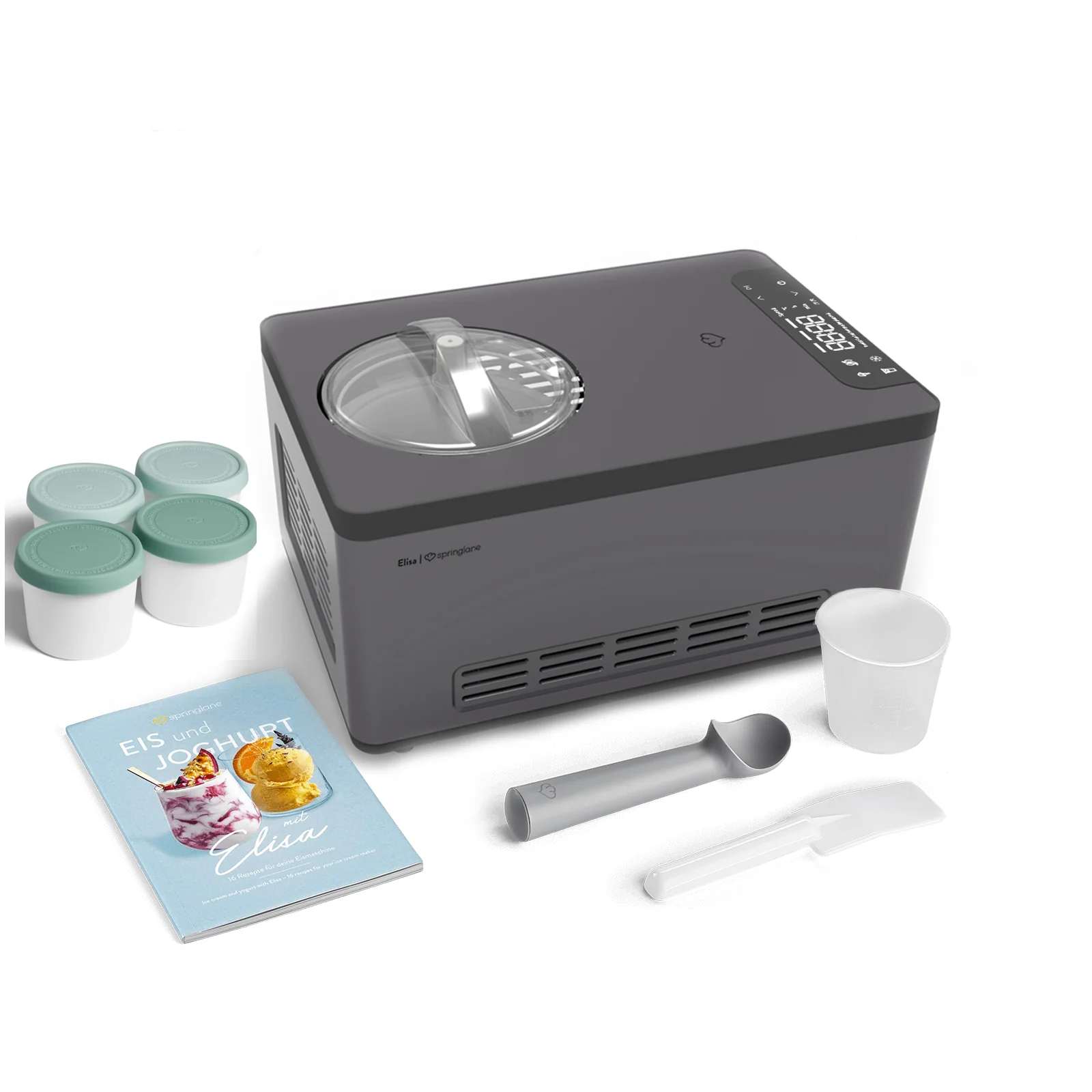 2025 Elisa 2,0 liters køleskab – sort eller sølv