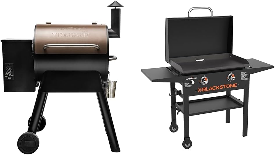 Traeger Pro 22 Elektrischer Pelletgrill und Smoker, Bronze