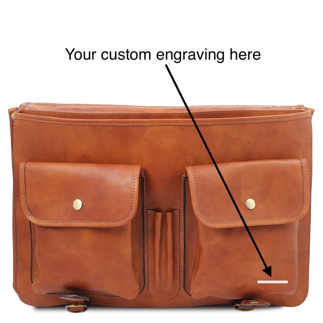 Ancona - Leather messenger bag | TL142073