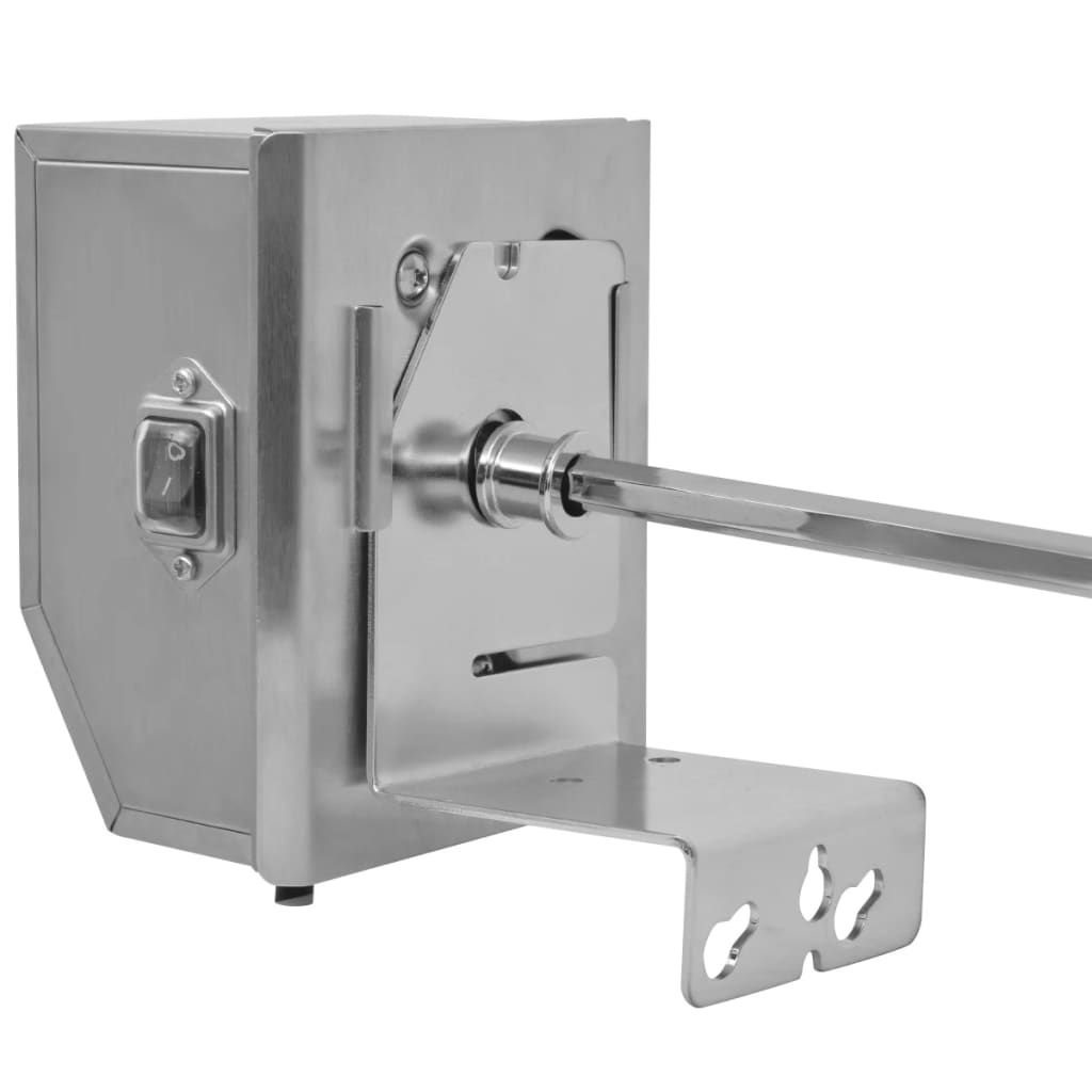 Broche à barbecue professionnelle Vidaxl avec moteur en acier 900 mm