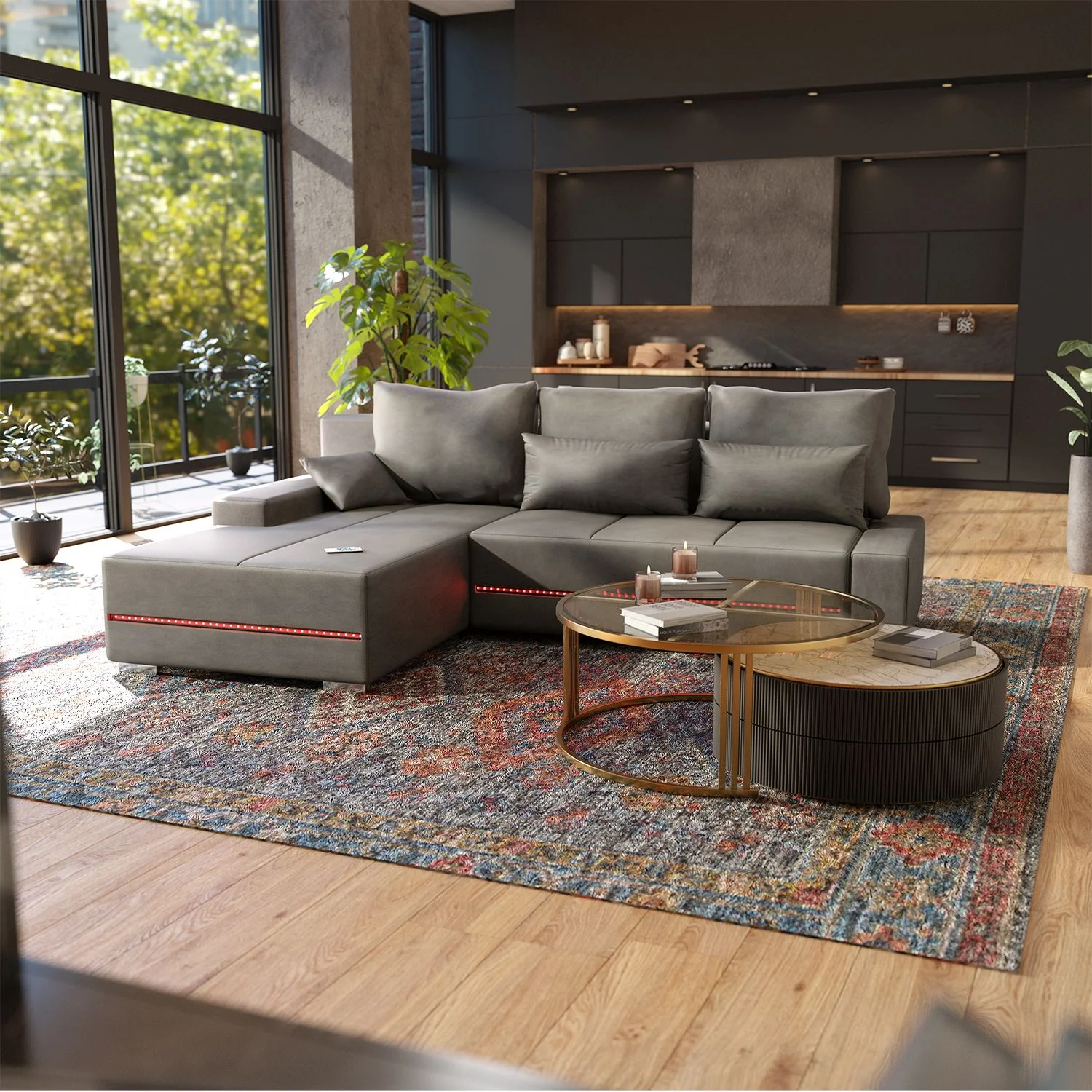 2025 Davos Sofa mit LED