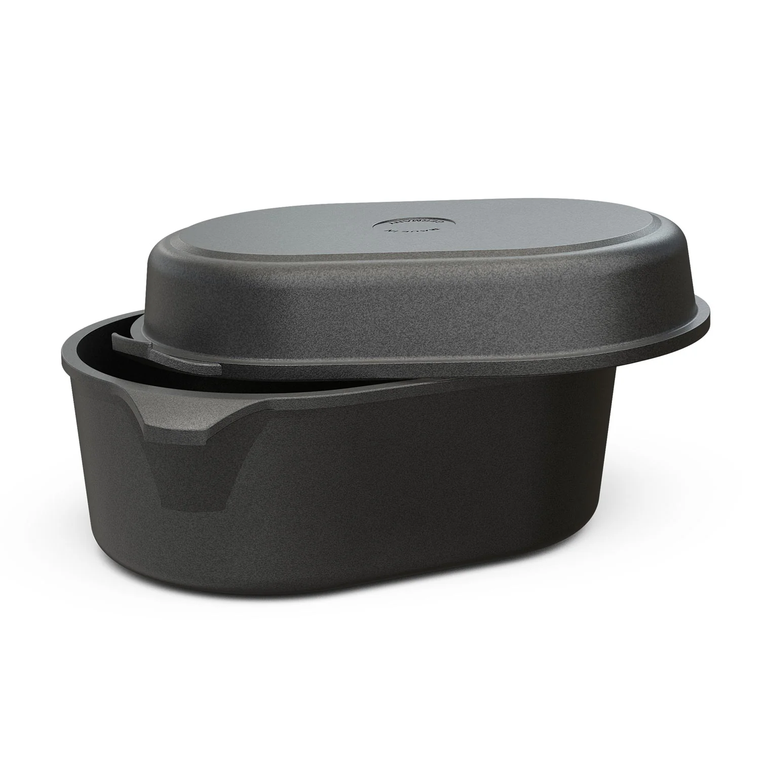 Plat à rôtir 2 en 1 2025, 33,5 x 23,5 cm avec couvercle