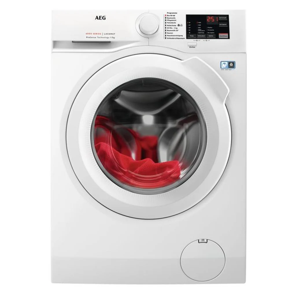 2025 AEG L6FBG51470 Vaskemaskine med frontbetjent betjening – 7 kg. 1400 o/min. Klasse A. Hvid