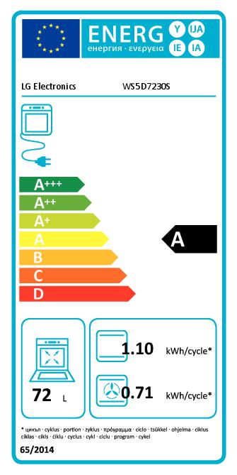 LG Multifunktionsbackofen WS5D7230S, 2,9 kW, 72 l, Klapptür, 12 Kochfunktionen, Energieeffizienzklasse A – Edelstahl