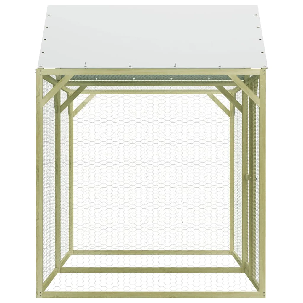 Poulailler en bois imprégné 2025 3 x 1,5 x 2 m – Enclos sécurisé pour oiseaux et petits animaux