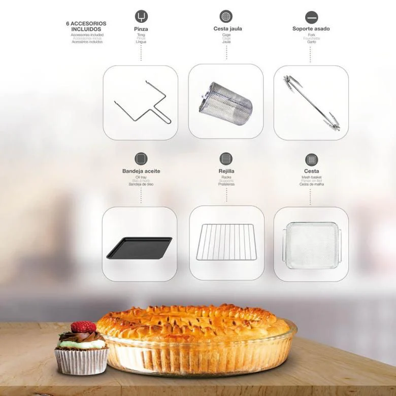 2025 Hopen Airfryer 1800W 12L