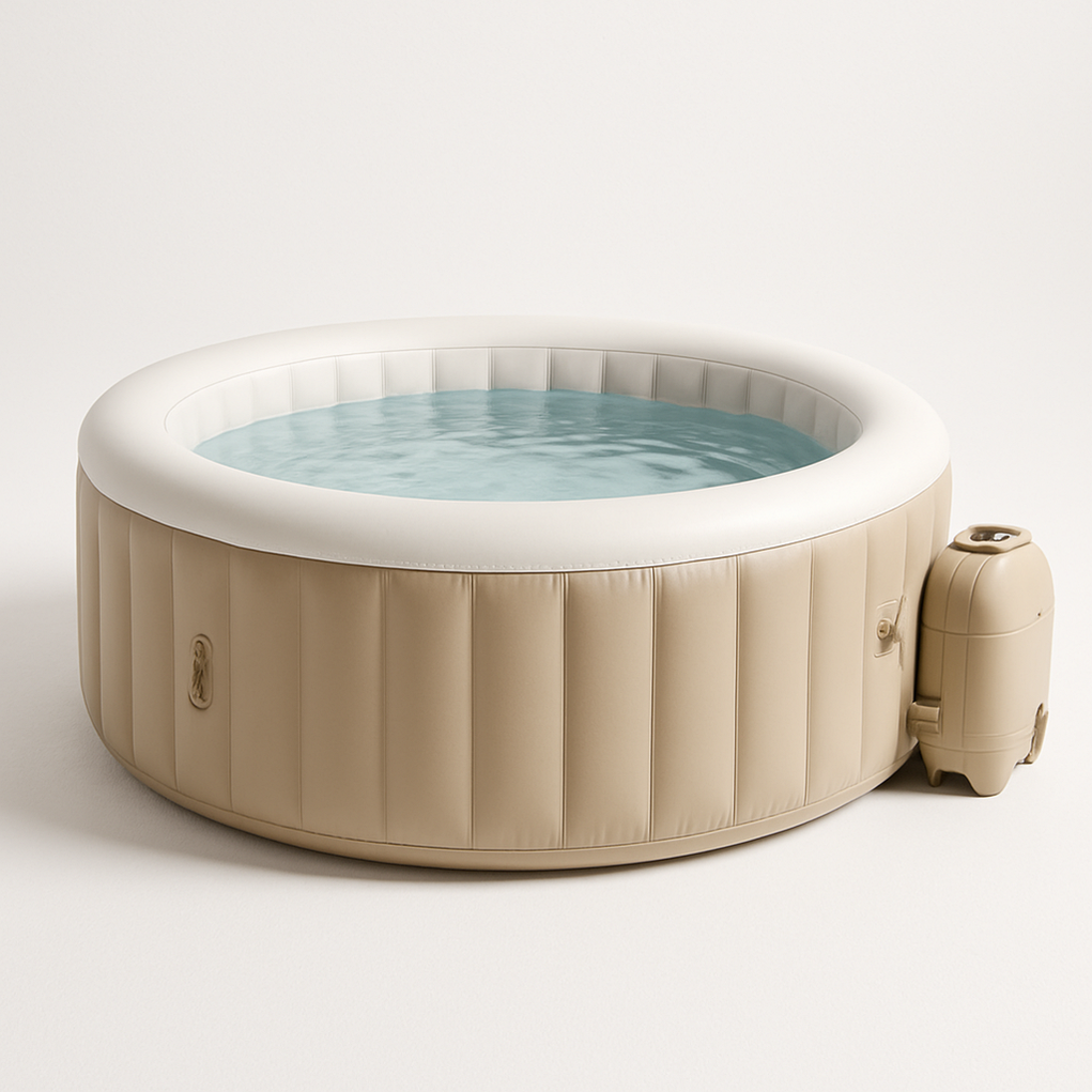 Spas gonflables 180x70 Beige/Blanc zDKdsXq479Uj