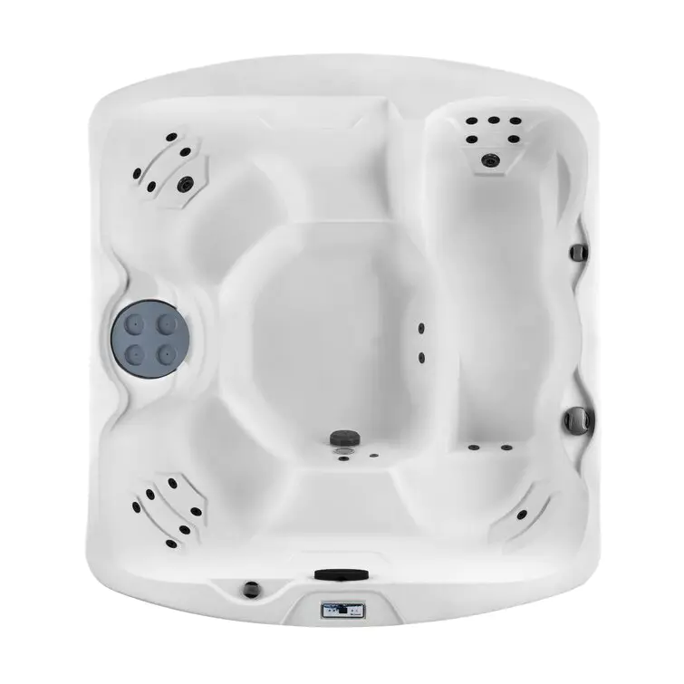 Lifesmart Spas – Rektangulært Plug and Play-spa 110V. 5 personer. 23 dyser med ozonisator. Espressofarve