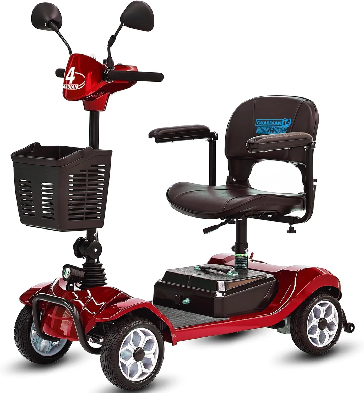 Scooter électrique 4 roues 2025 – Fauteuil roulant motorisé compact et efficace pour adultes et seniors