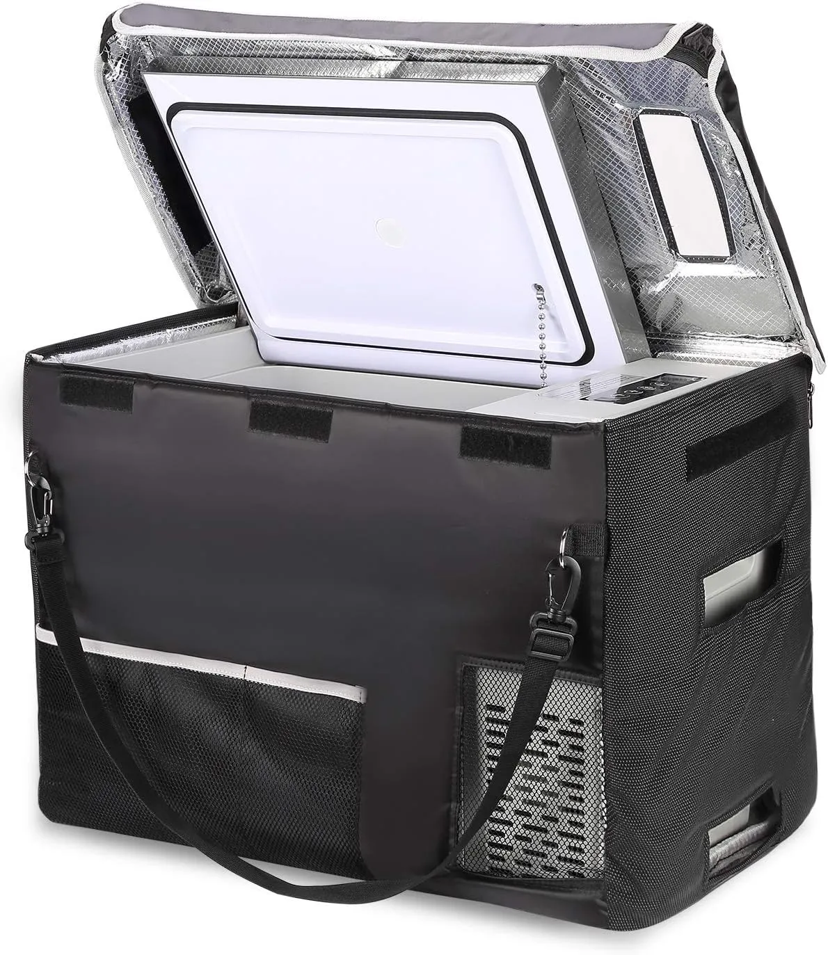 12 Volt Refrigerator 12V Car Fridge 23 Quart Portable Freezer Compressor Cooler 12/24V DC 110~240 Volt AC for Truck Van RV Camper SUV Travel Camping Road Trips Tailgating -7℉~50℉