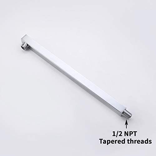 KES Schwarze Duscharmatur mit Duschventil und Regenduschkopf