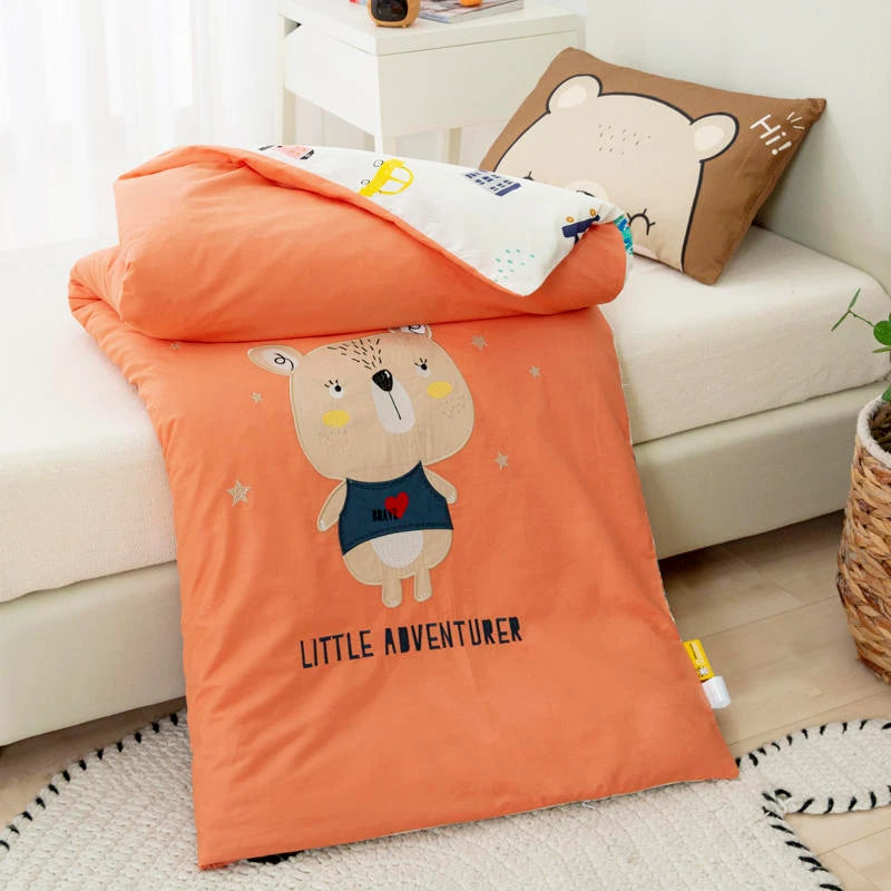 Baby-Baumwoll-Applikationsstickerei-Set „Kleiner Bär“