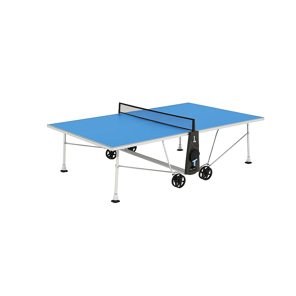 Table de ping-pong bleue en aluminium pour intérieur et extérieur, 274 x 152,5 x 76 cm