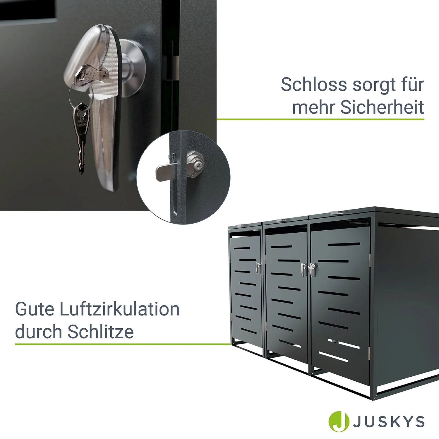 Boîte de rangement pour poubelle métallique Arel 2025