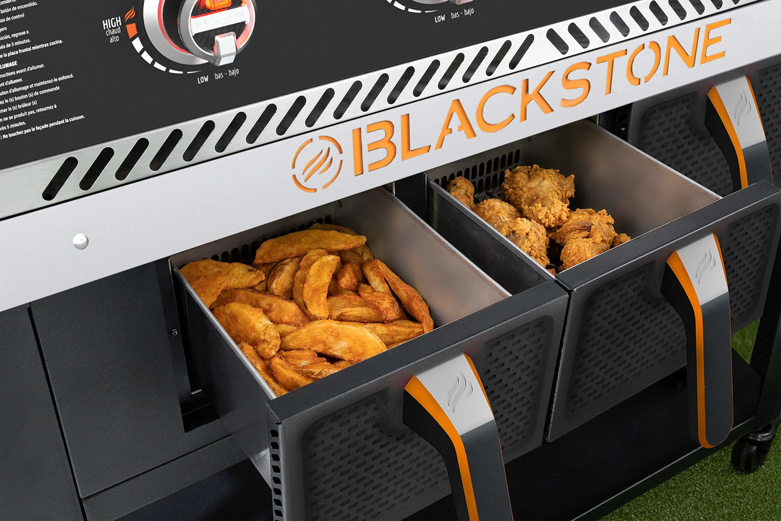 2025 Blackstone Combo med 4 brændere og airfryer – 36