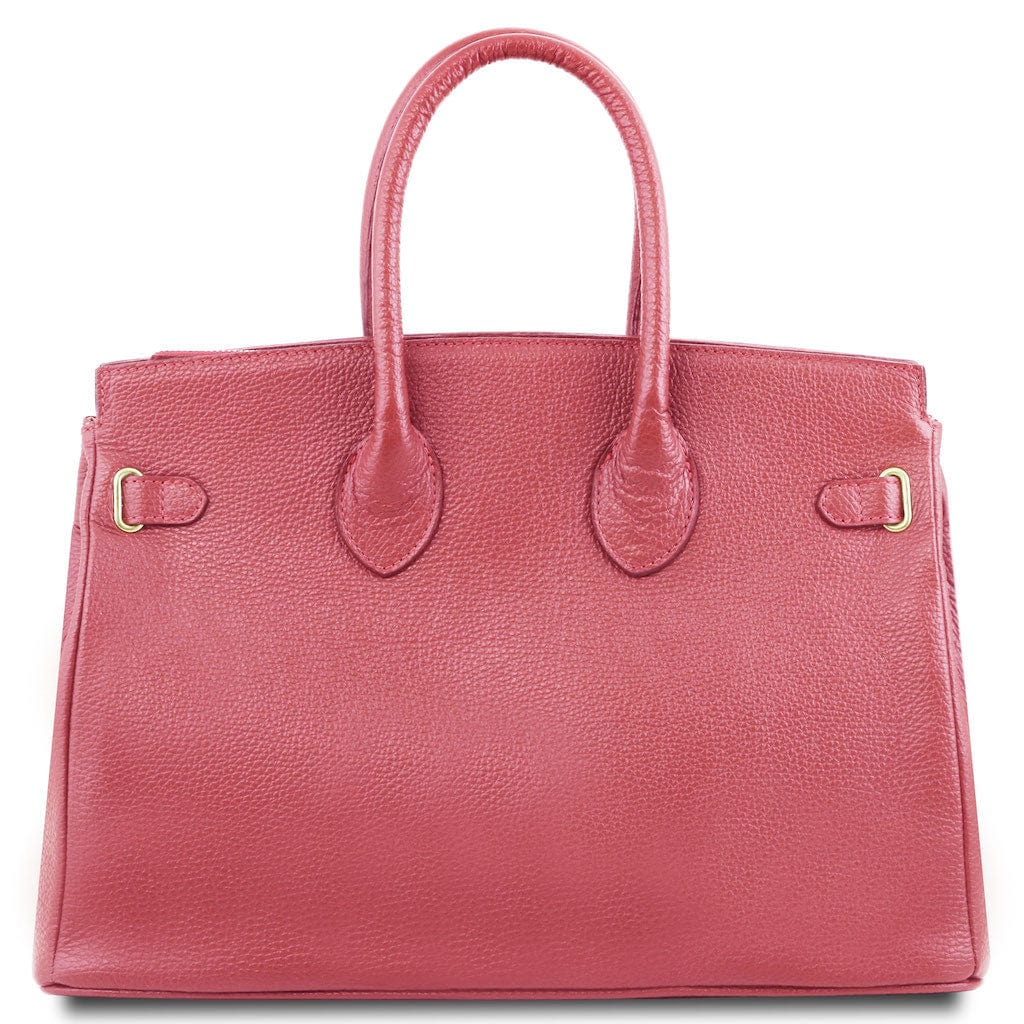 TL Bag - Leather handbag with golden hardware | TL141529