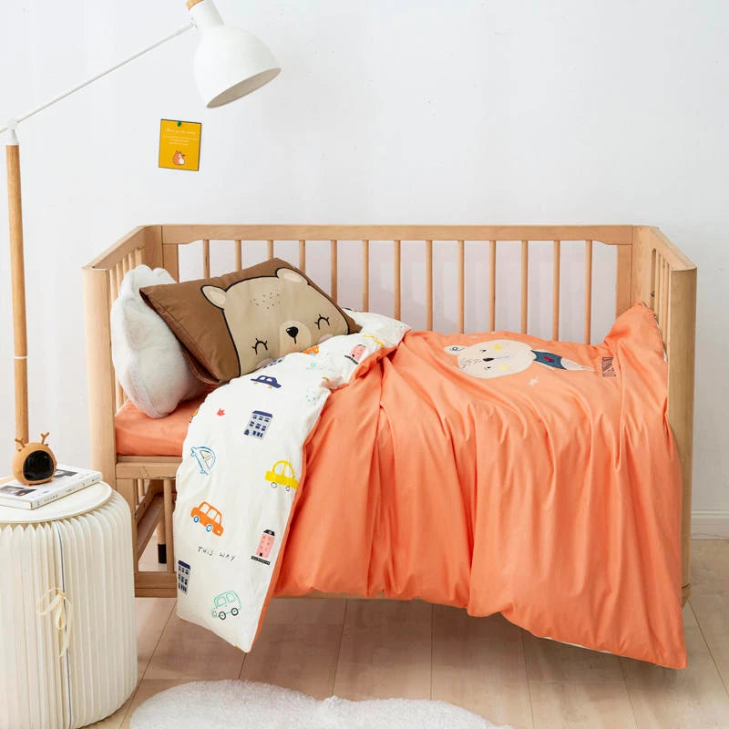 Broderikit med applikationer i bomuld til babybamse