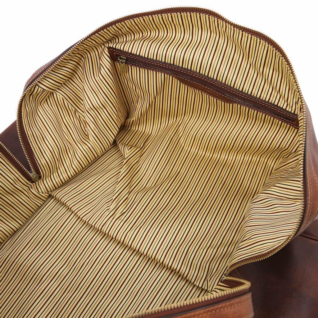 Oslo - Travel leather duffel bag - Weekender bag | TL141913