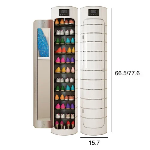 Schuhschrank mit großem Fassungsvermögen, mehreren Ebenen und Rotationsfunktion zur Desinfektion