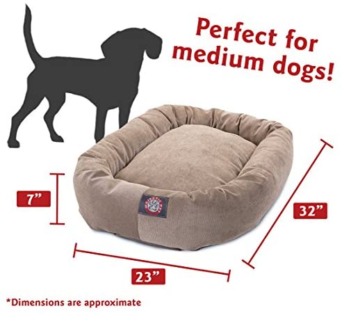 Majestic Pet Villa Bagel Hundeseng | Beroligende donutformet seng, flere størrelser og farver