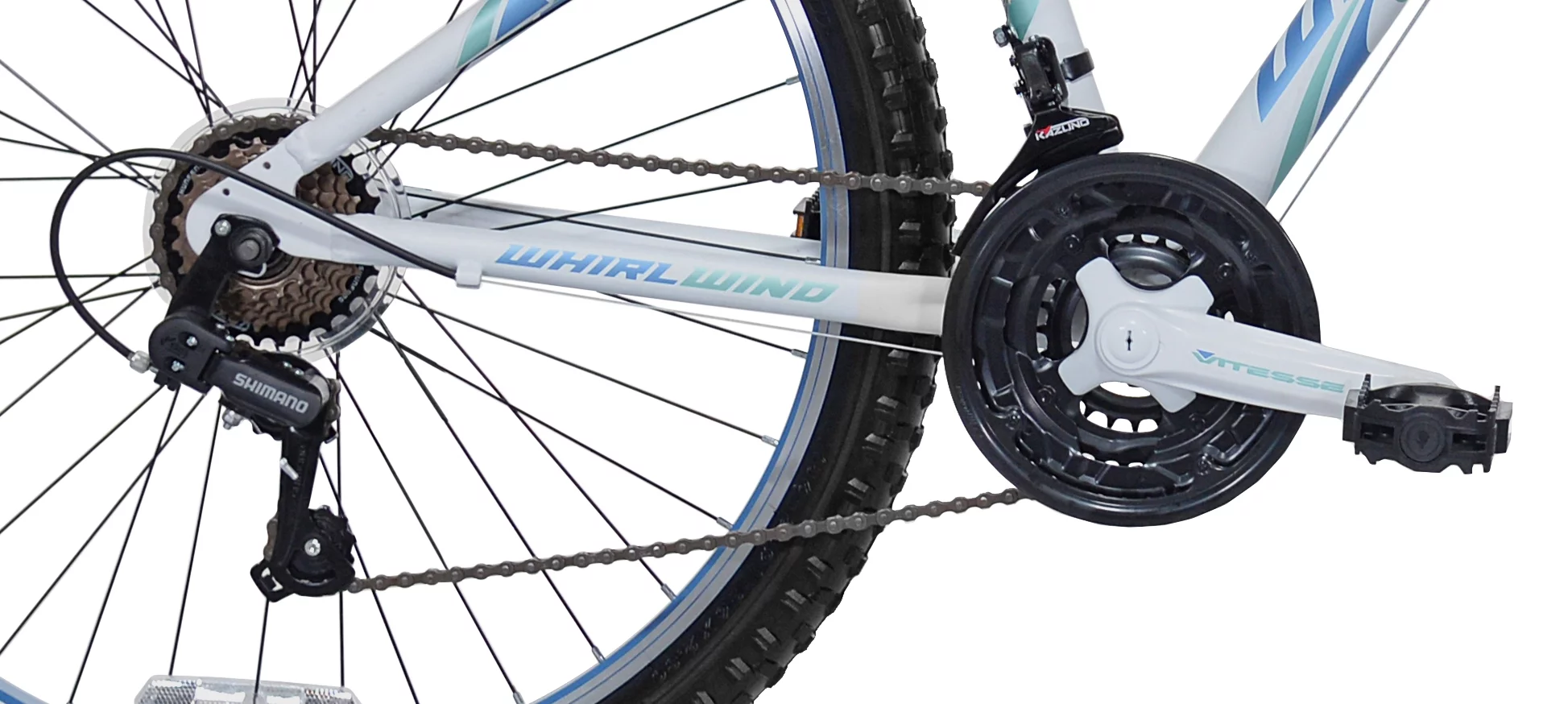 Genesis Whirlwind mountainbike til kvinder. 26 tommer. Turkisblå