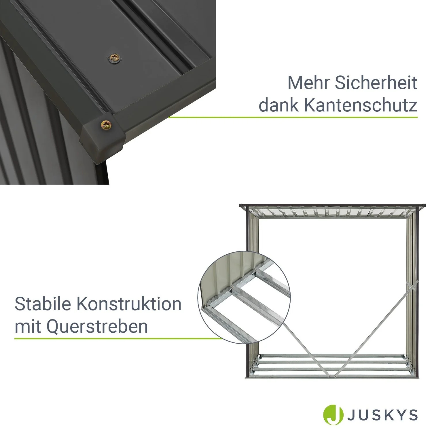 Abri à bois Enno 2025 – Rangement sûr et durable pour votre bois de chauffage