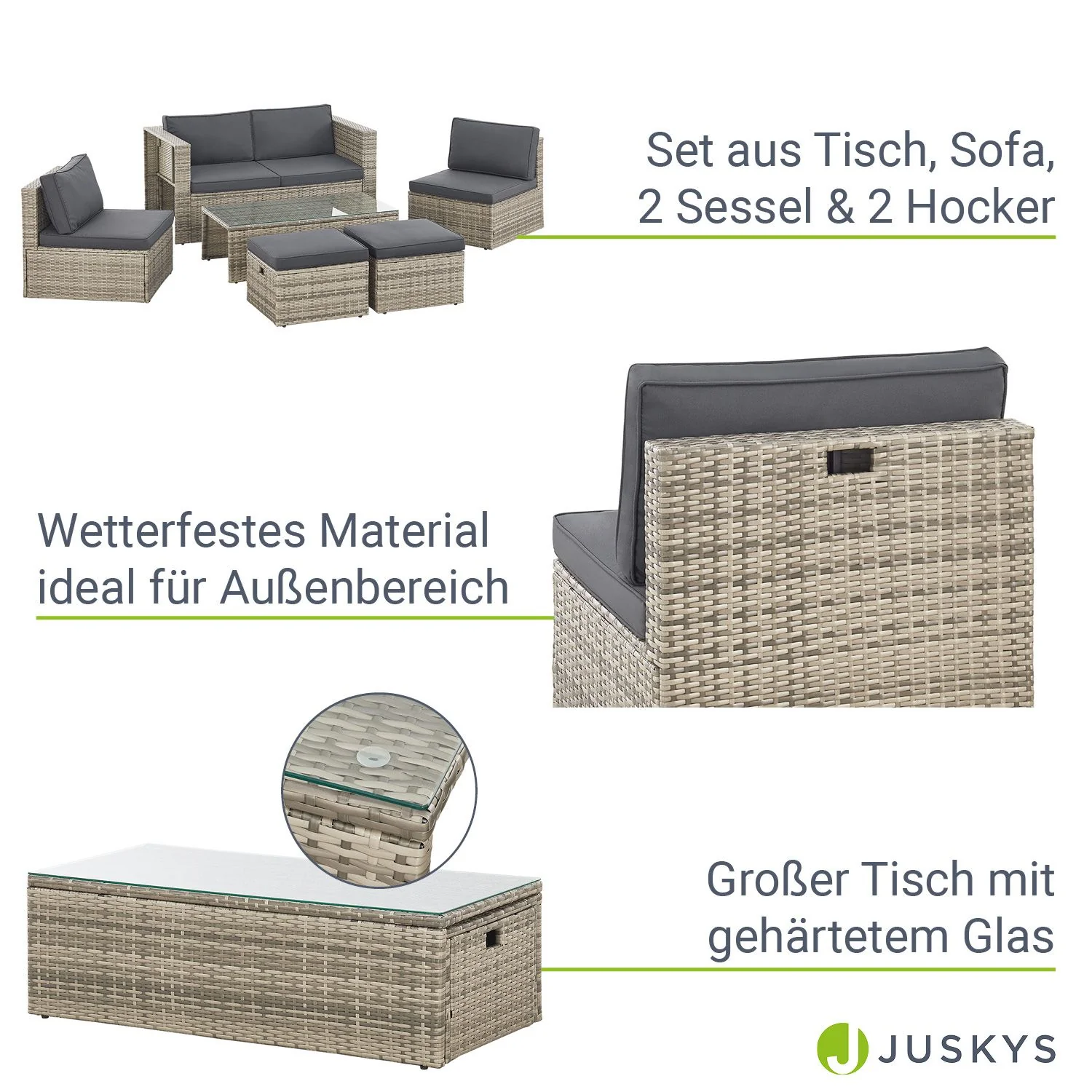 Ensemble de jardin Salou en polyrotin 2025