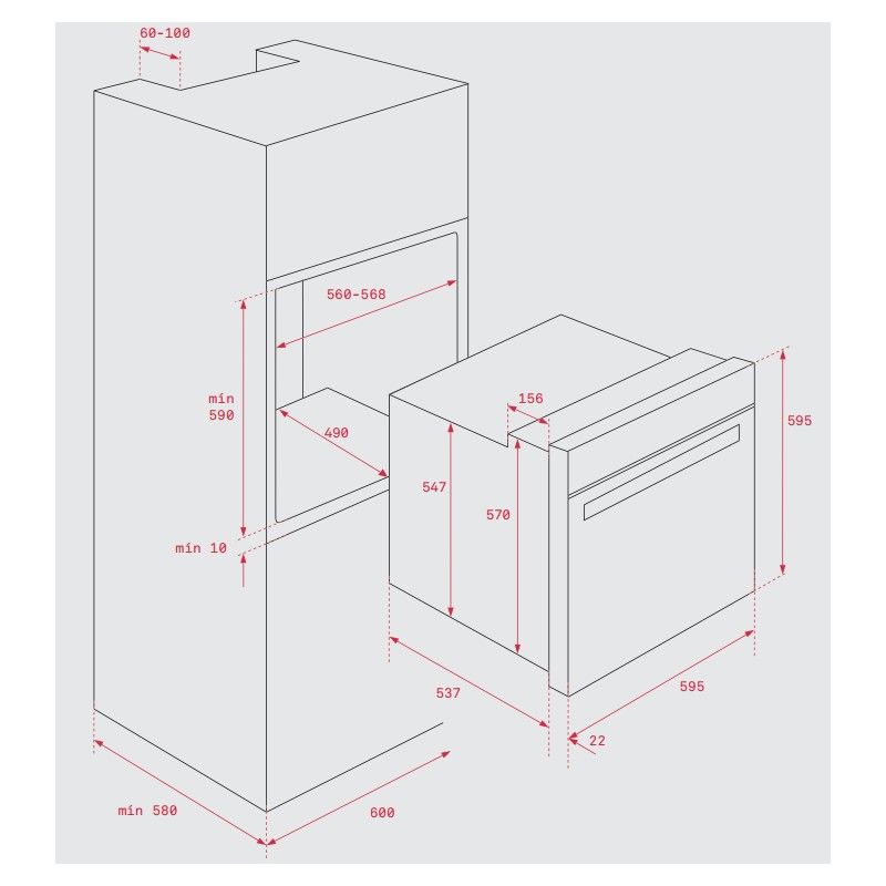 Teka Hbb510bk 76 L Hydroclean 2593W Backofen