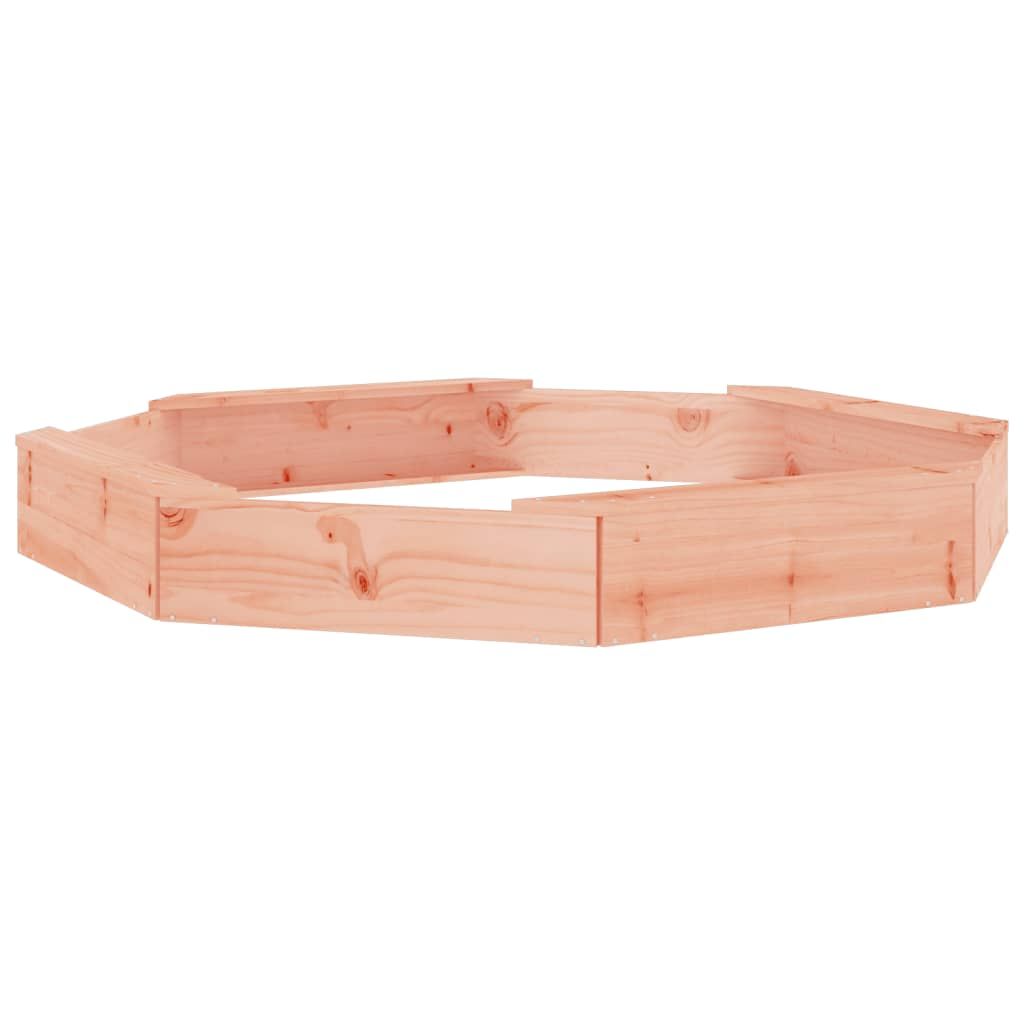 Achteckiger Sandkasten mit Sitzgelegenheiten, massives Douglasienholz, Vidaxl