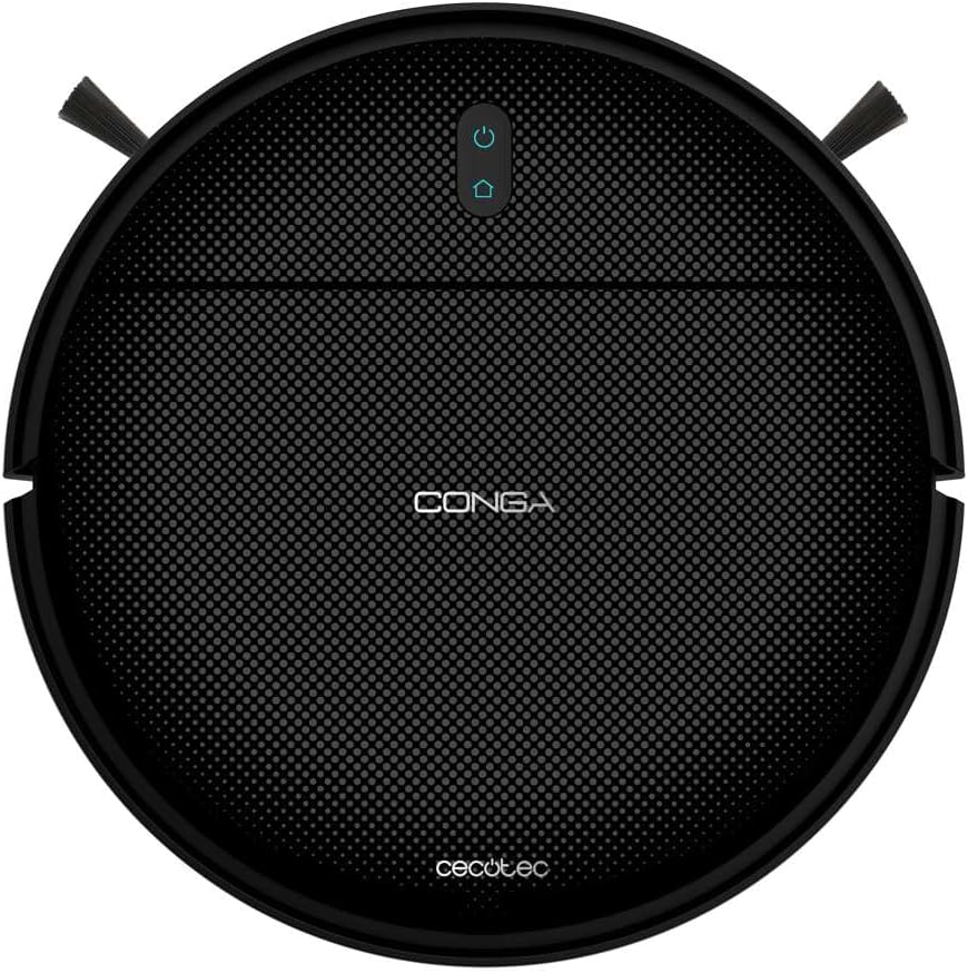 Aspirateur robot Cecotec Conga 999 Map X-Treme avec navigation gyroscopique. Moteur d'aspiration 2000 Pa, 2 brosses latérales, 2 serpillères, autonomie de 120 minutes, application et télécommande.