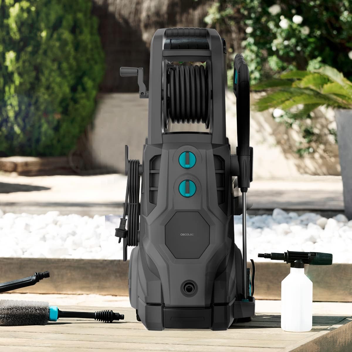 Cecotec HydroBoost 2400 AdvanceClean højtryksrenser. 2400W, Hjem, Have eller Bil, Flowhastighed på 480l/t, 180 trykbarer, Aluminiumpumpe, Aktionsradius 14 m